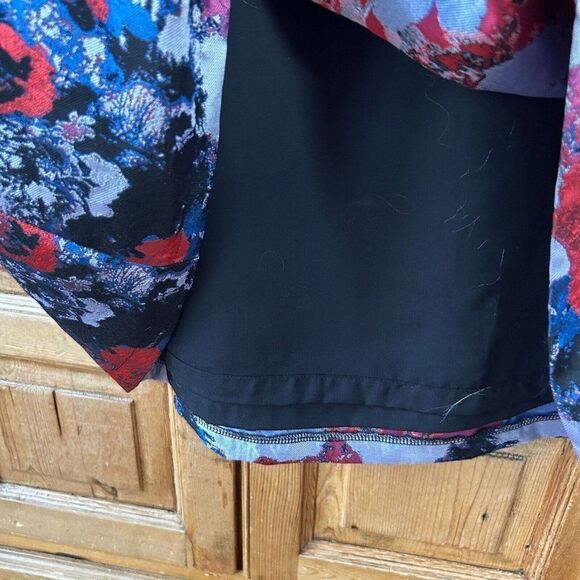 NWT‎ Frock Shop XL Black Red Sleeveless Floral Dress - Picture 9 of 14